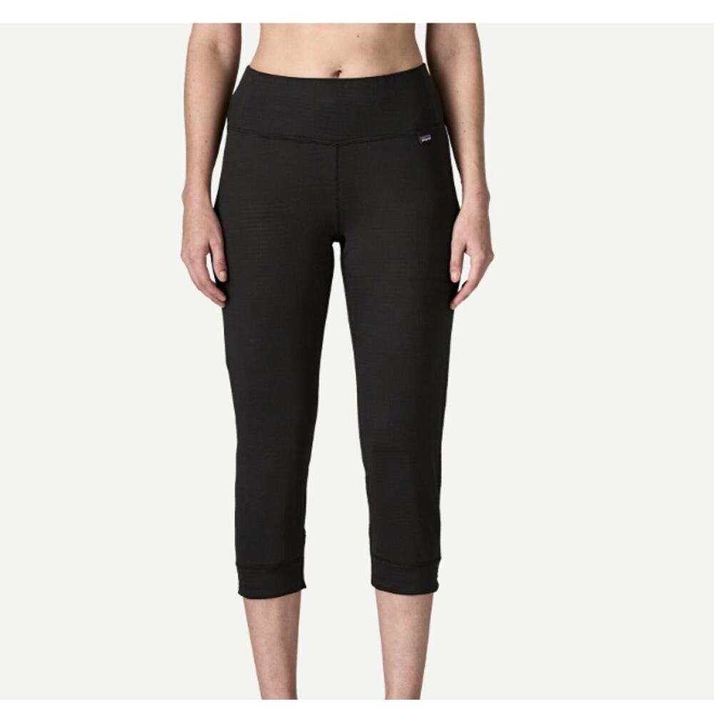 Patagonia Capilene Thermal Weight Bottoms S Black Polartec Power Grid NWT